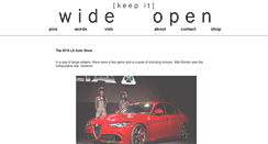 Desktop Screenshot of keepitwideopen.com