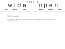 Tablet Screenshot of keepitwideopen.com